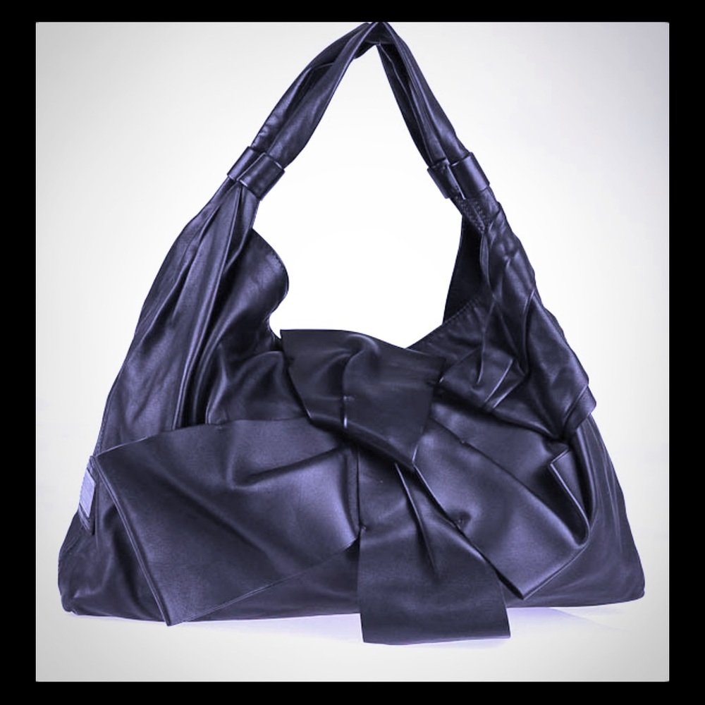 Valentino Garavani large bow leather bag